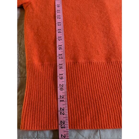 GRAYSON & DUNN Orange Cashmere Cardigan Size L Womens Button Front Sweater - Picture 8 of 8
